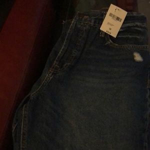 Forever 21 Dark blue distressed jeans